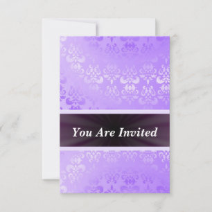 Invitación Mauve damasco en cualquier ocasión