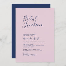 Mauve & Navy | Lunes de Novias Mínimo Simple