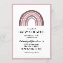 Mauve Rainbow Baby Baby Shower