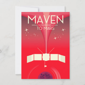 Invitación MAVEN - arte espacial en Marte.