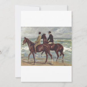 Invitación Max Liebermann: Dos jinetes en la playa Arte