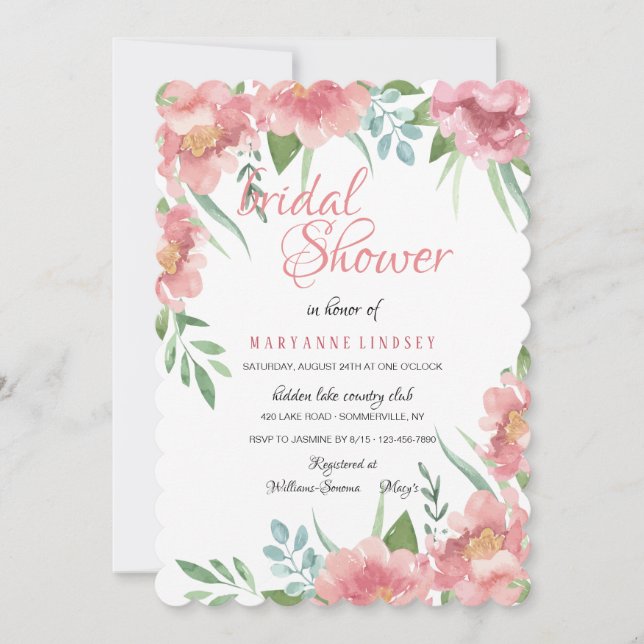 Invitación May Blooms #2 (Anverso)