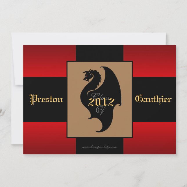 Invitación mayor de la graduación del resplandor (Anverso)