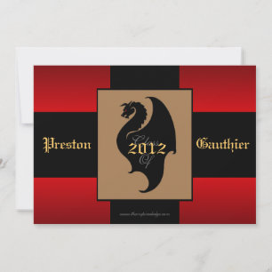 Invitación mayor de la graduación del resplandor