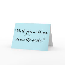 ¿Me acompañarás al altar?