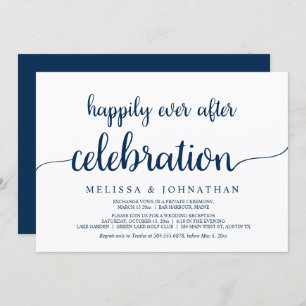 Invitación Me alegro de haber celebrado el Boda Elopement