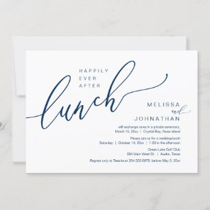 Invitación Me alegro de que el almuerzo del Boda Elopement