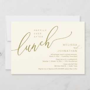 Invitación Me alegro de que el almuerzo del Boda Elopement