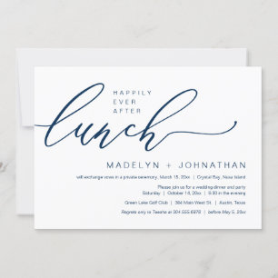 Invitación Me alegro de que el Boda Elopement Lunch Fiesta