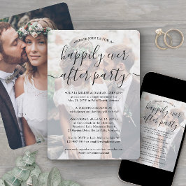 Invitación Me alegro de que nunca después de Fiesta 2 Boda de