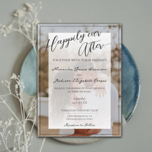 Invitación Me alegro de que nunca después de un Boda fotográf
