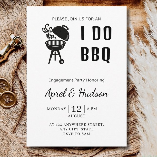 Invitación Me caso Fiesta de compromiso Bbq Parejas Fiesta de (Subido por el creador)