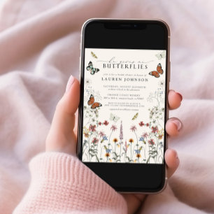 Invitación Me Da Mariposas Boho Bridal Shower