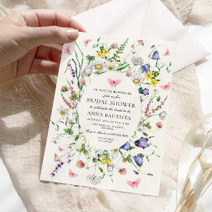 Invitación Me Da Mariposas Bonito Floral Bridal Showe