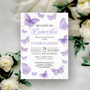 Invitación Me Da Una Ducha De Novias Mariposas