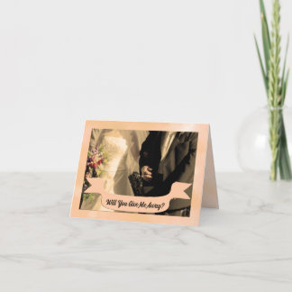 Invitación ¿Me despedirás de Sepia, padre de la novia?
