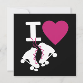 Invitación Me encanta el patinaje sobre ruedas