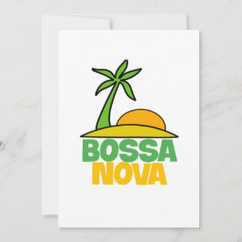 Invitación Me encanta el regalo de Bossa Nova para los amante