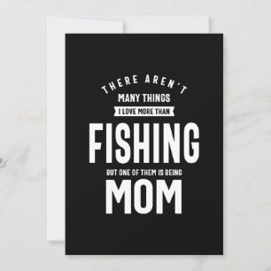 Invitación Me encanta la pesca. Amo ser mamá