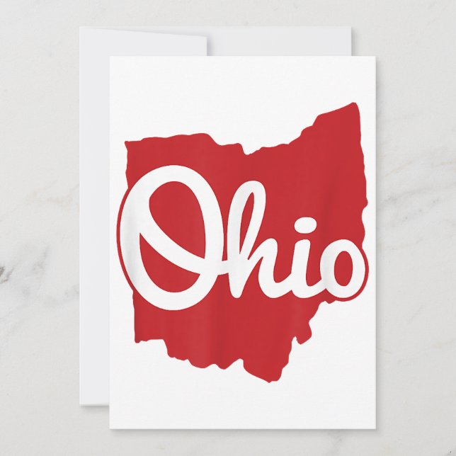 Invitación Me encanta mi guión de inicio de Ohio (Anverso)