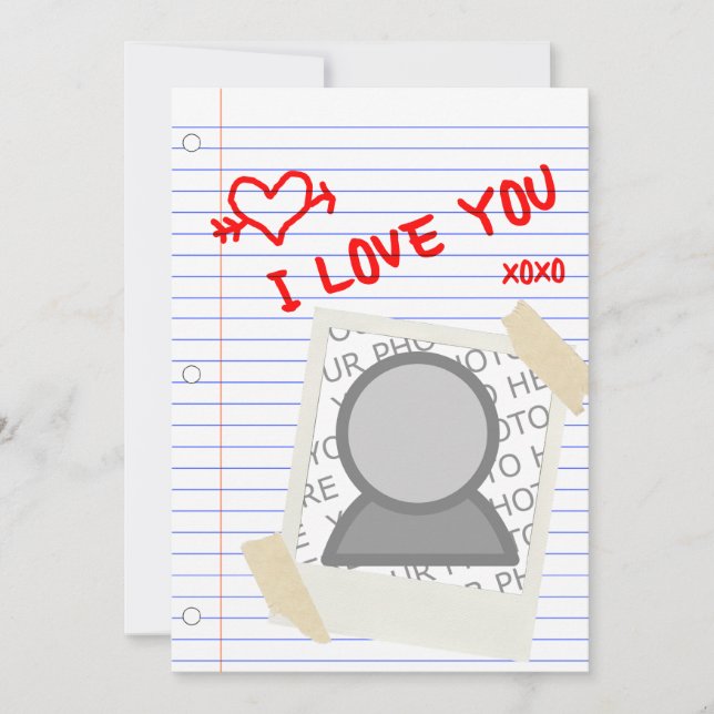 Invitación me encanta tu papel (Anverso)