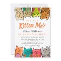 ¿Me Estás Gatito? Kitty Cats Neutral Baby Shower