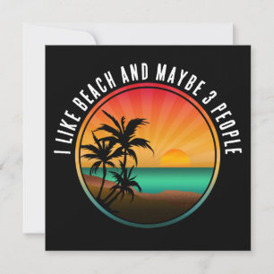 INVITACIÓN ME GUSTA LA PLAYA Y QUIZÁS 3 PERSONAS