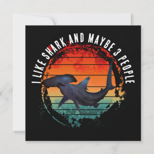 INVITACIÓN ME GUSTA TIBURÓN Y QUIZÁS 3 PERSONAS