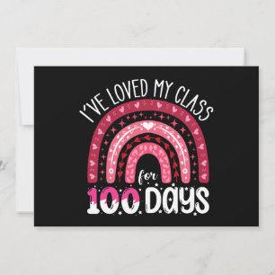 Invitación Me ha encantado mi clase durante 100 días de coleg