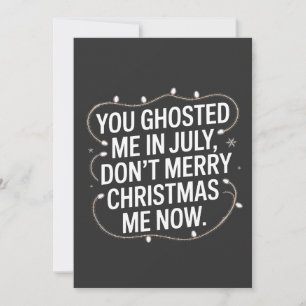 Invitación Me hospedaste en julio, no me amargas la Navidad