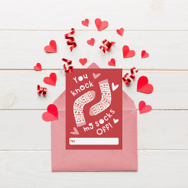 Invitación Me quitas el calcetines de San Valentín