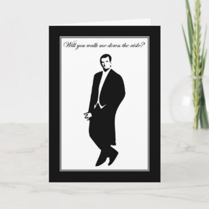 Invitación ¿Me vas a caminar por el pasillo? iglesia boda