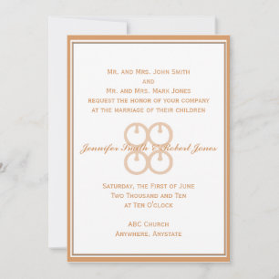 Invitación Me Ware Wo en Coral Rubor