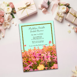 Invitación Meadow Florals Personalizar Bridal Shower o Evento