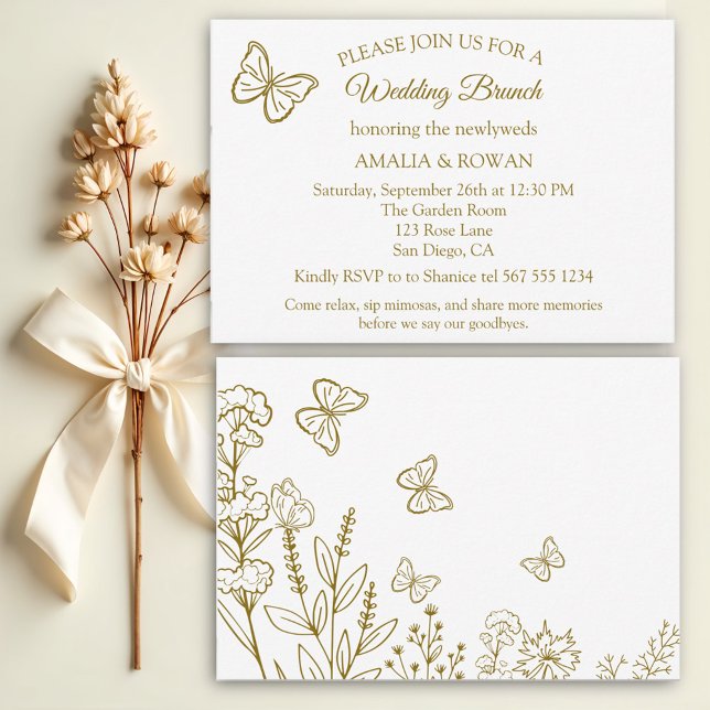 Invitación Meadow Flowers Boda Brunch (Subido por el creador)