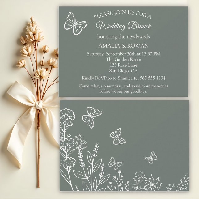 Invitación Meadow Flowers Boda Brunch (Subido por el creador)