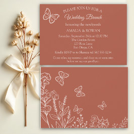 Invitación Meadow Flowers Boda Brunch