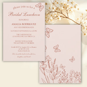 Invitación Meadow Flowers Bridal Luncheon