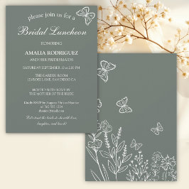 Invitación Meadow Flowers Bridal Luncheon
