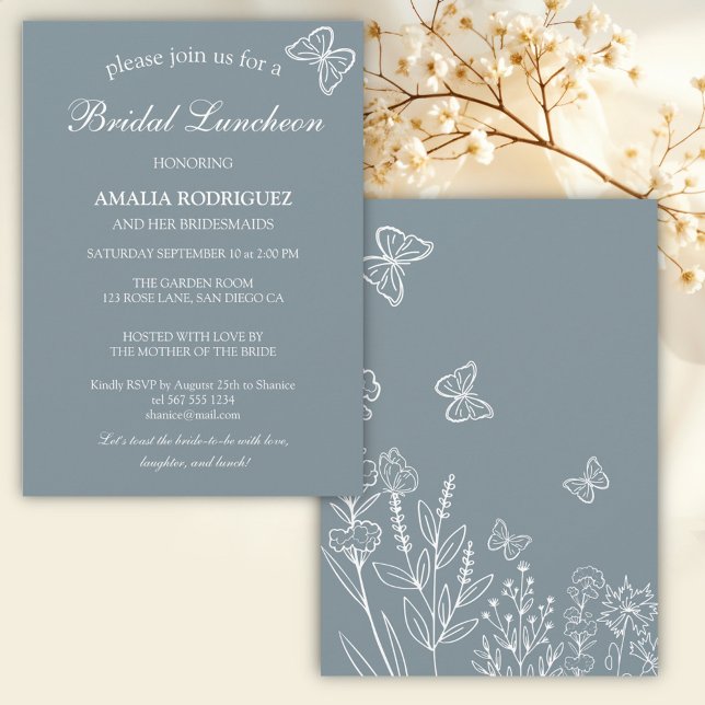 Invitación Meadow Flowers Bridal Luncheon (Subido por el creador)