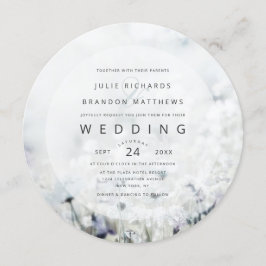 Invitación Meadow Song desvanece Boda del Círculo de Flores S