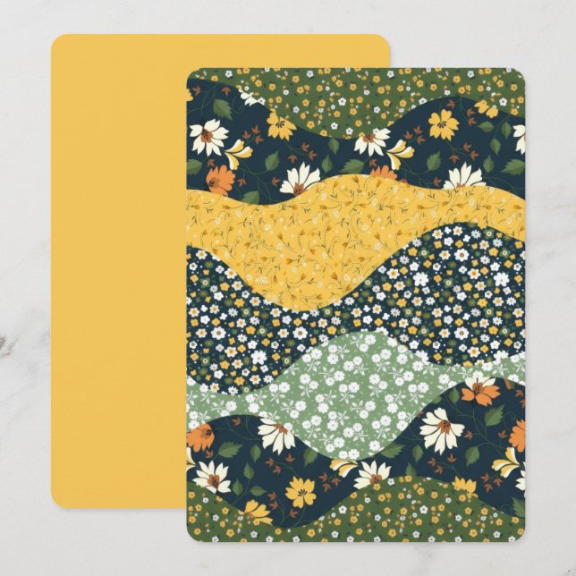 Invitación Meadow Waves (Anverso / Reverso)