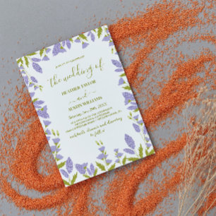 Invitación Meadow Wildflower Boda Botánico