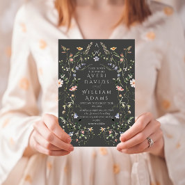 Invitación Meadow Wildflower Rustic Boho Boda