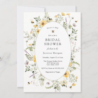 Invitación Meant to Bee Bridal Shower | Floral Garden 