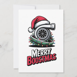 Invitación Mecánico Boost Turbo Motor Nitro Amantes de Santa