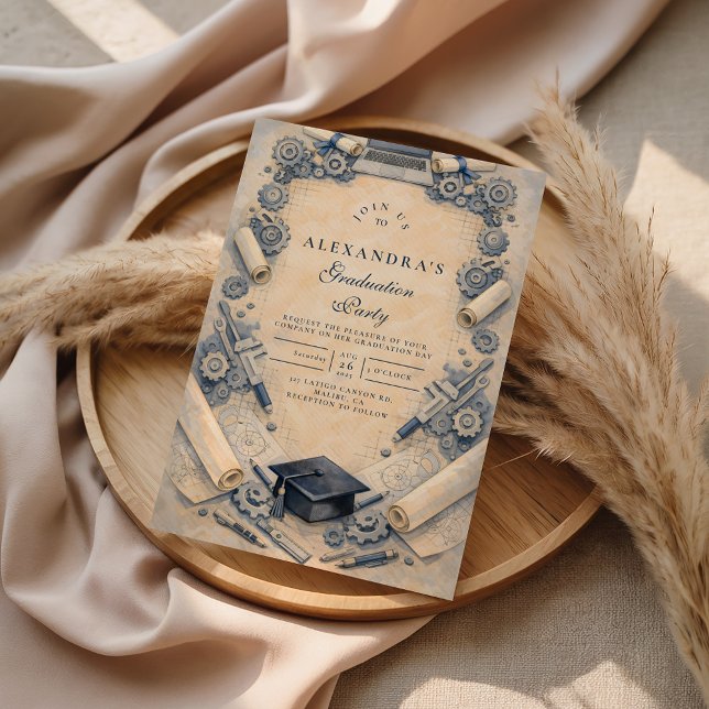 Invitación Mechanical Engineering Graduation Party (Subido por el creador)