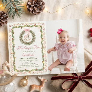 Invitación Meciendo en un Caballo Foto de Cumpleaños 1