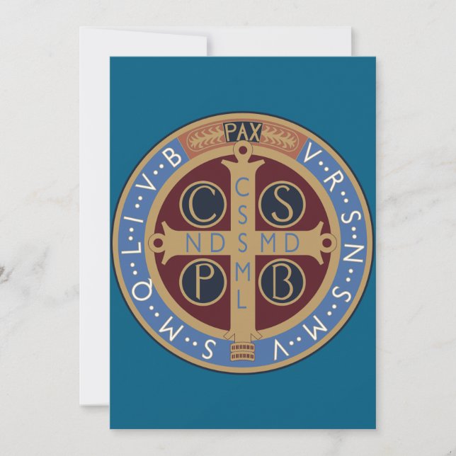 Invitación Medalla de San Benedicto (Anverso)