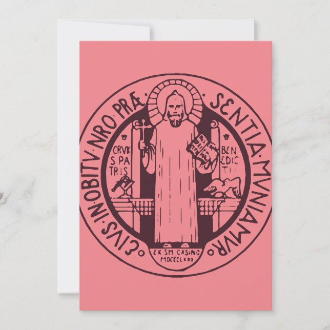 Invitación Medalla de San Benito (Anverso)